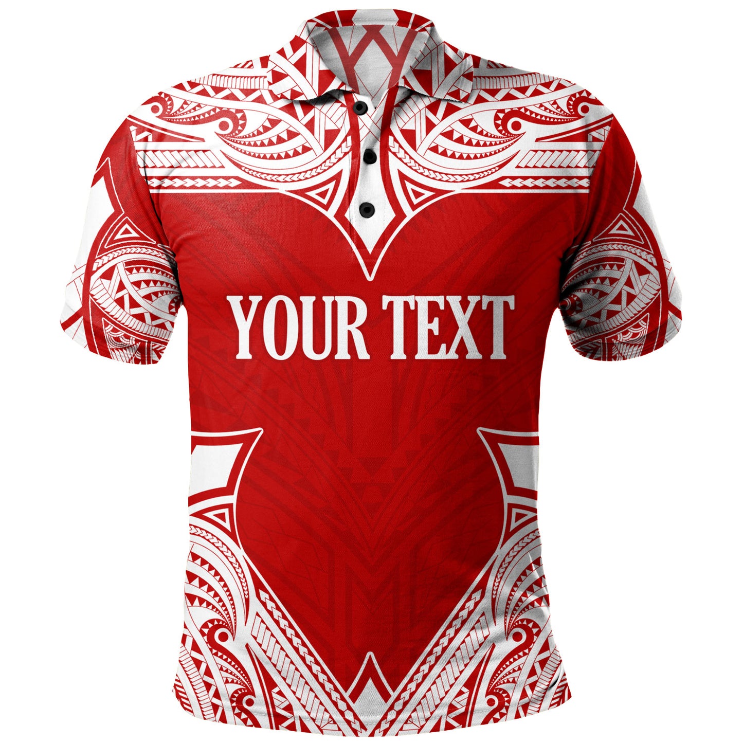 Tonga Polo Shirt - Custom Coat Of Arms With Patterns Flag Color