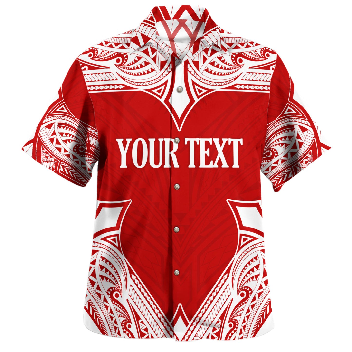Tonga Hawaiian Shirt - Custom Coat Of Arms With Patterns Flag Color