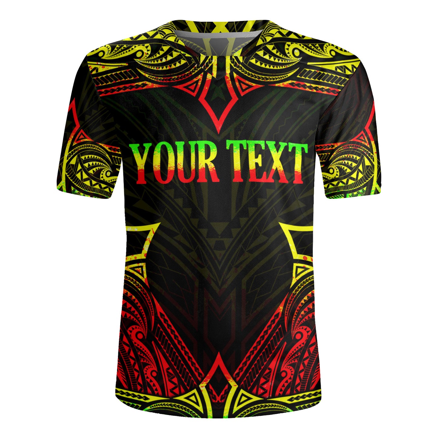 Tonga Custom Personalised Rugby Jersey Coat Of Arms With Patterns Reggae Color