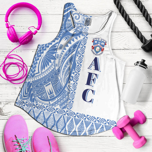 Tonga Custom Personalised Women Tank Apifo'ou College Simple Ngatu Patterns