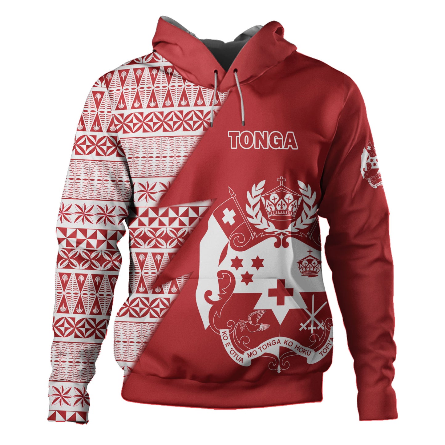 Tonga Custom Personalised Hoodie Flash Style