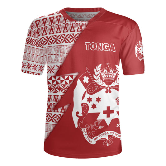 Tonga Custom Personalised Rugby Jersey Flash Style