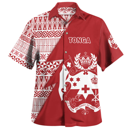 Tonga Custom Personalised Hawaiian Shirt Flash Style