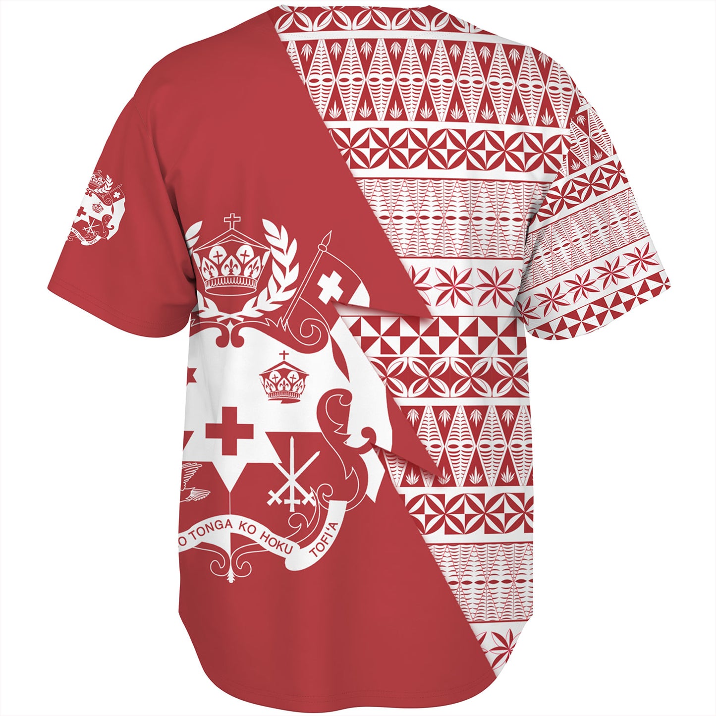 Tonga Custom Personalised Baseball Shirt Flash Style