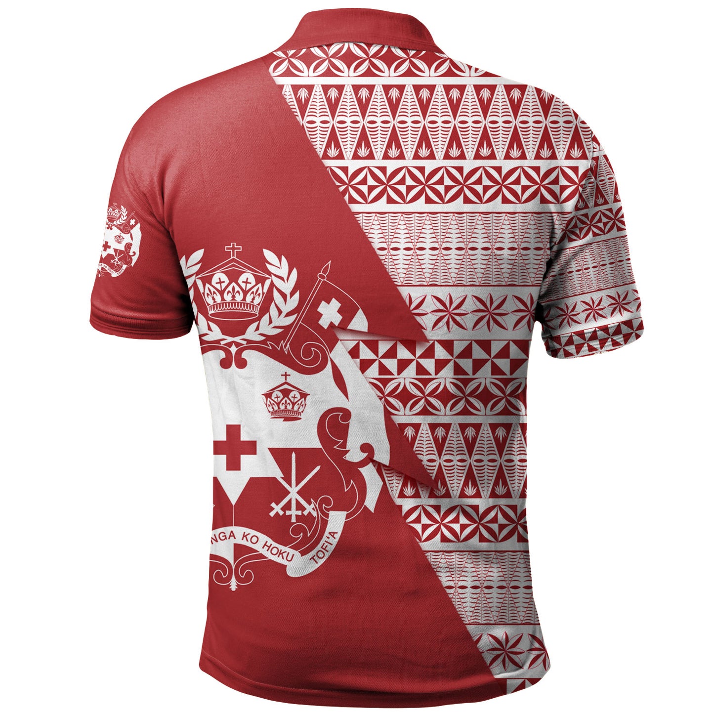 Tonga Custom Personalised Polo Shirt Flash Style