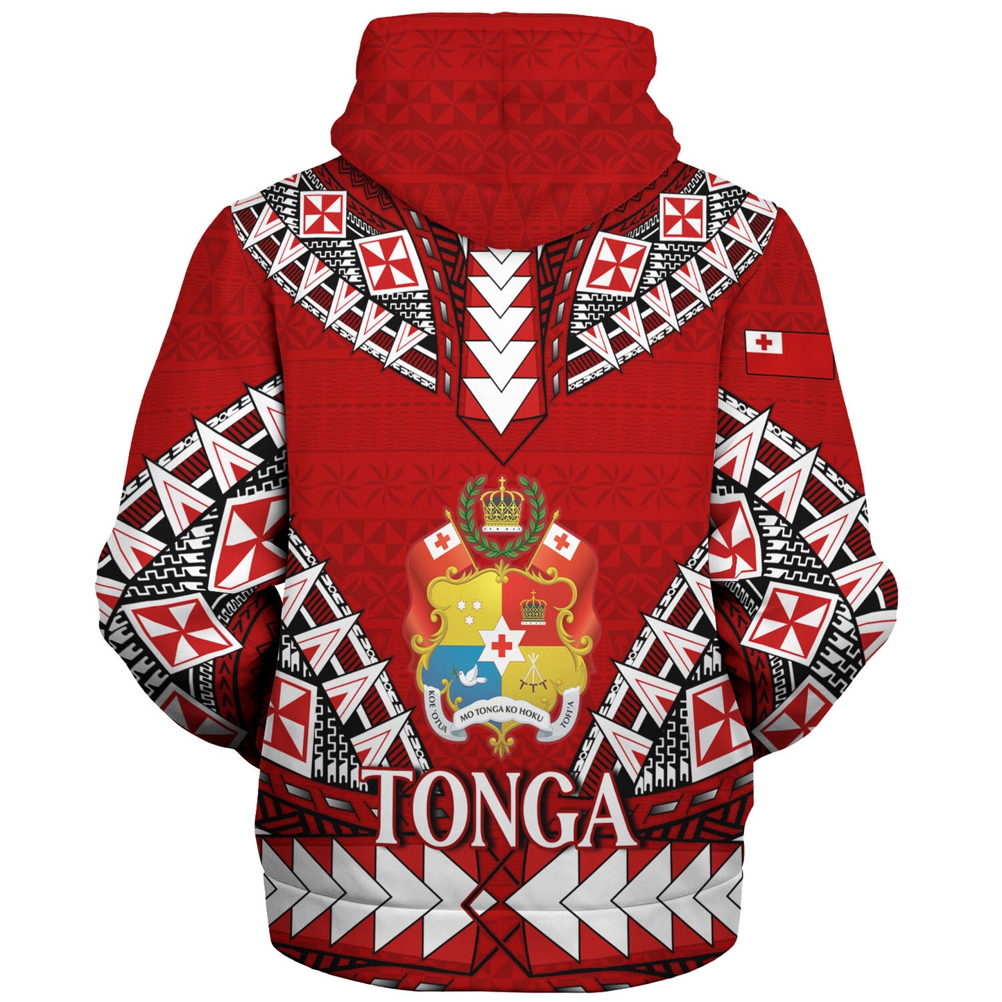 Tonga Sherpa Hoodie Kingdom Of Tonga Tribal Patterns