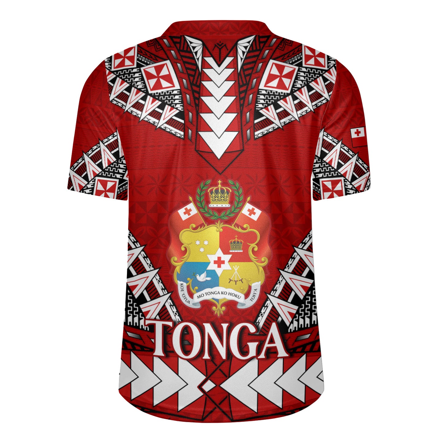 Tonga Rugby Jersey Kingdom Of Tonga Tribal Patterns