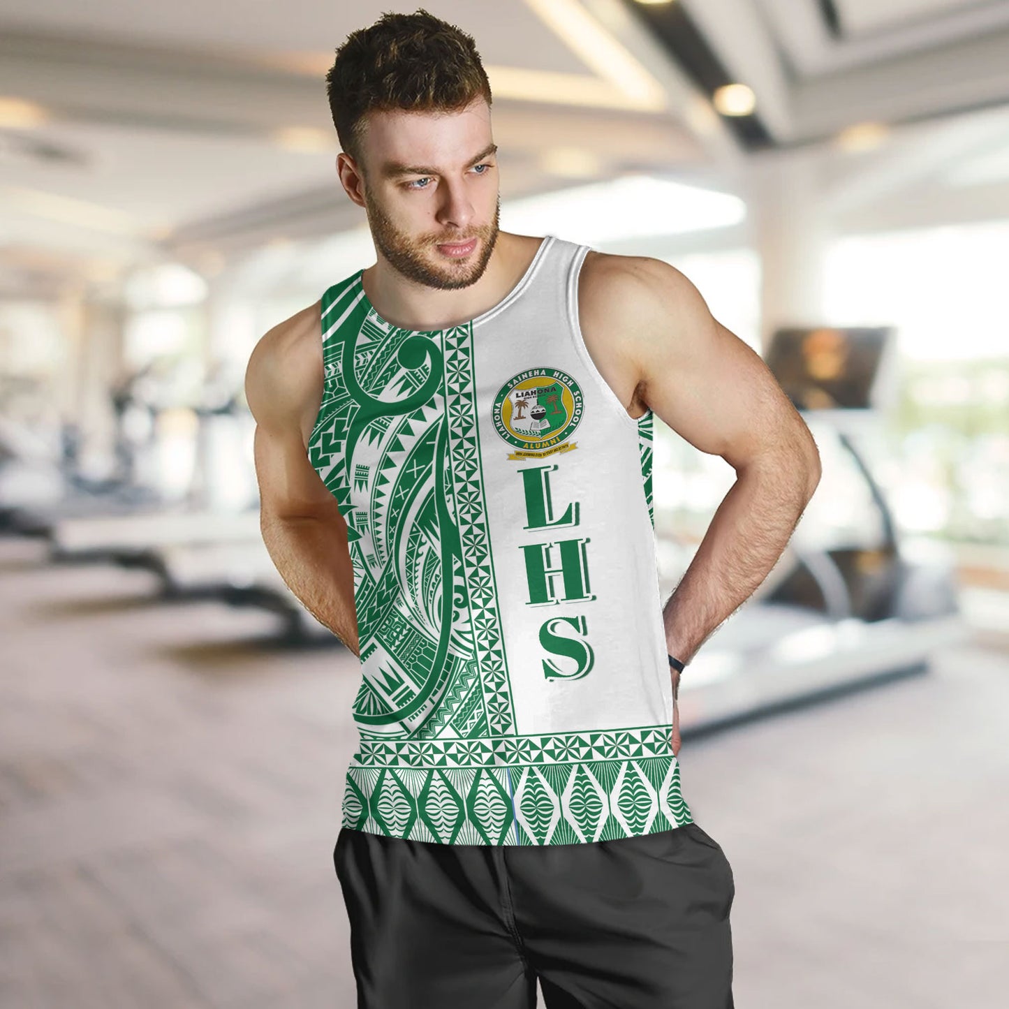 Tonga Custom Personalised Custom Personalised Tank Top Liahona High School Simple Ngatu Patterns