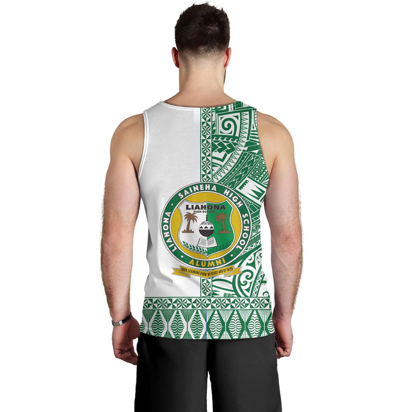 Tonga Custom Personalised Custom Personalised Tank Top Liahona High School Simple Ngatu Patterns
