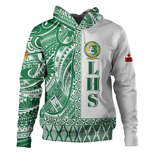 Tonga Custom Personalised Hoodie Liahona High School Simple Ngatu Patterns