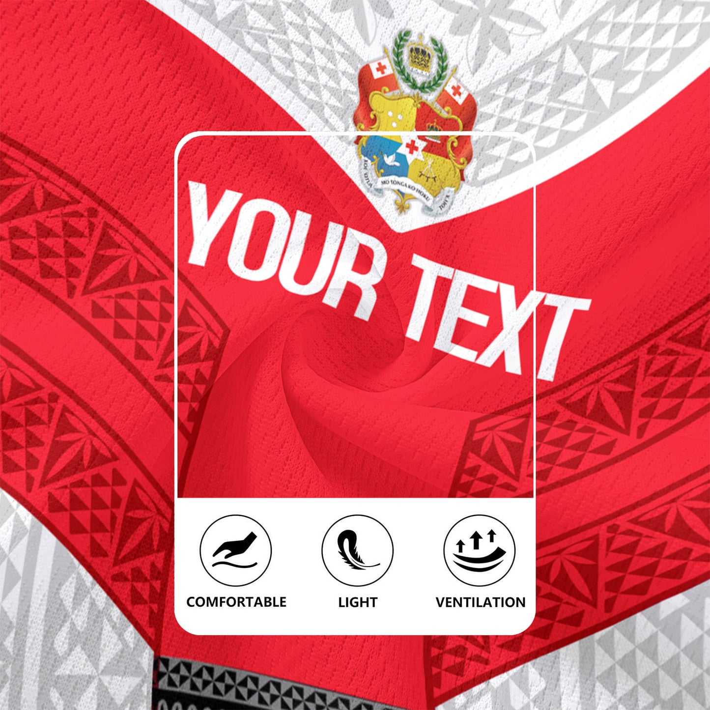 Tonga Custom Personalised Rugby Jersey Mate Ma'a Tonga Ngatu Patterns