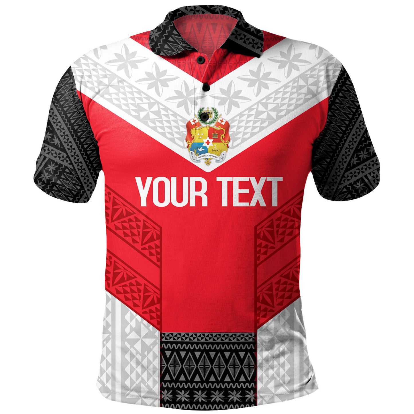 Tonga Custom Personalised Polo Shirt Mate Ma'a Tonga Ngatu Patterns
