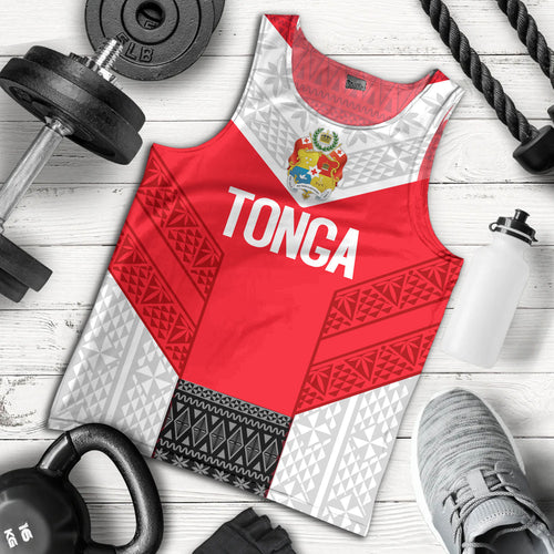 Tonga Custom Personalised Tank Top Mate Ma'a Tonga Ngatu Patterns