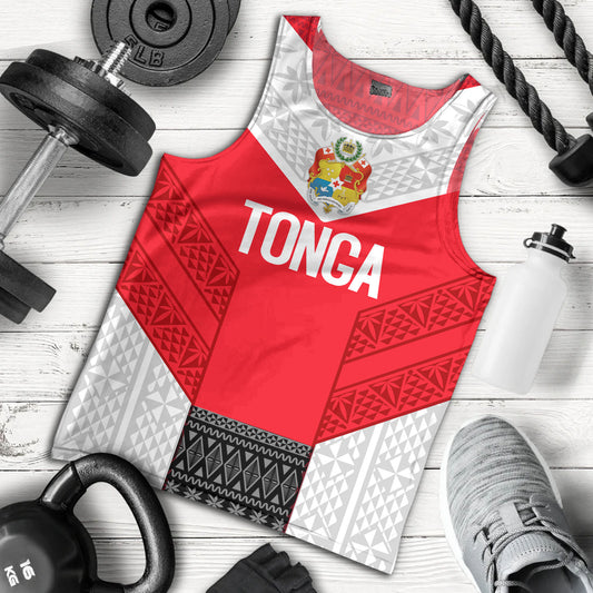 Tonga Custom Personalised Tank Top Mate Ma'a Tonga Ngatu Patterns