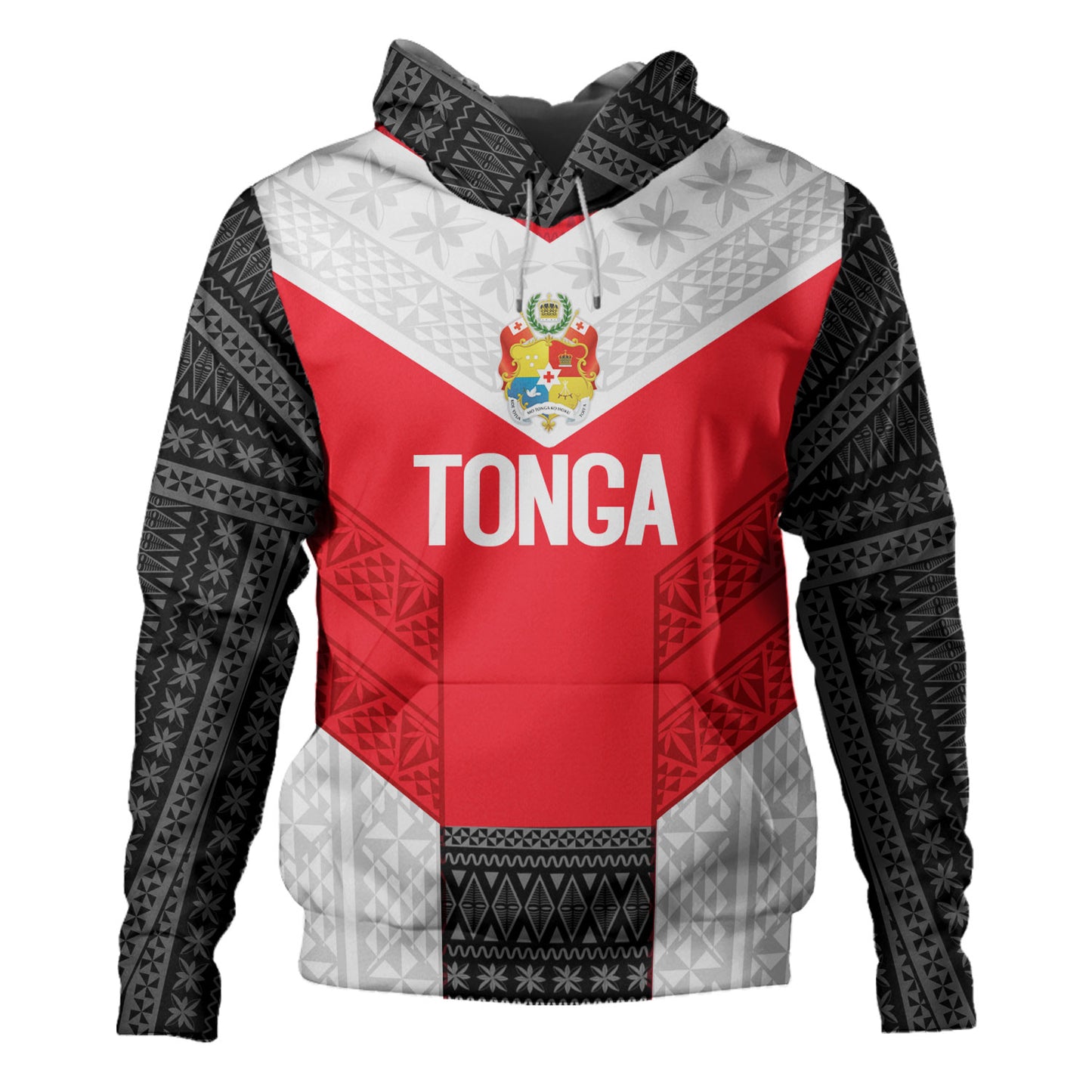 Tonga Custom Personalised Hoodie Mate Ma'a Tonga Ngatu Patterns