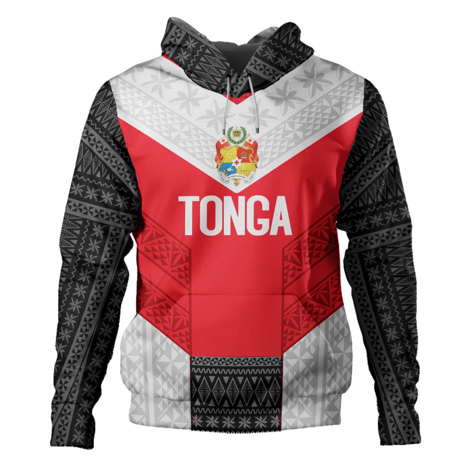 Tonga Custom Personalised Hoodie Mate Ma'a Tonga Ngatu Patterns
