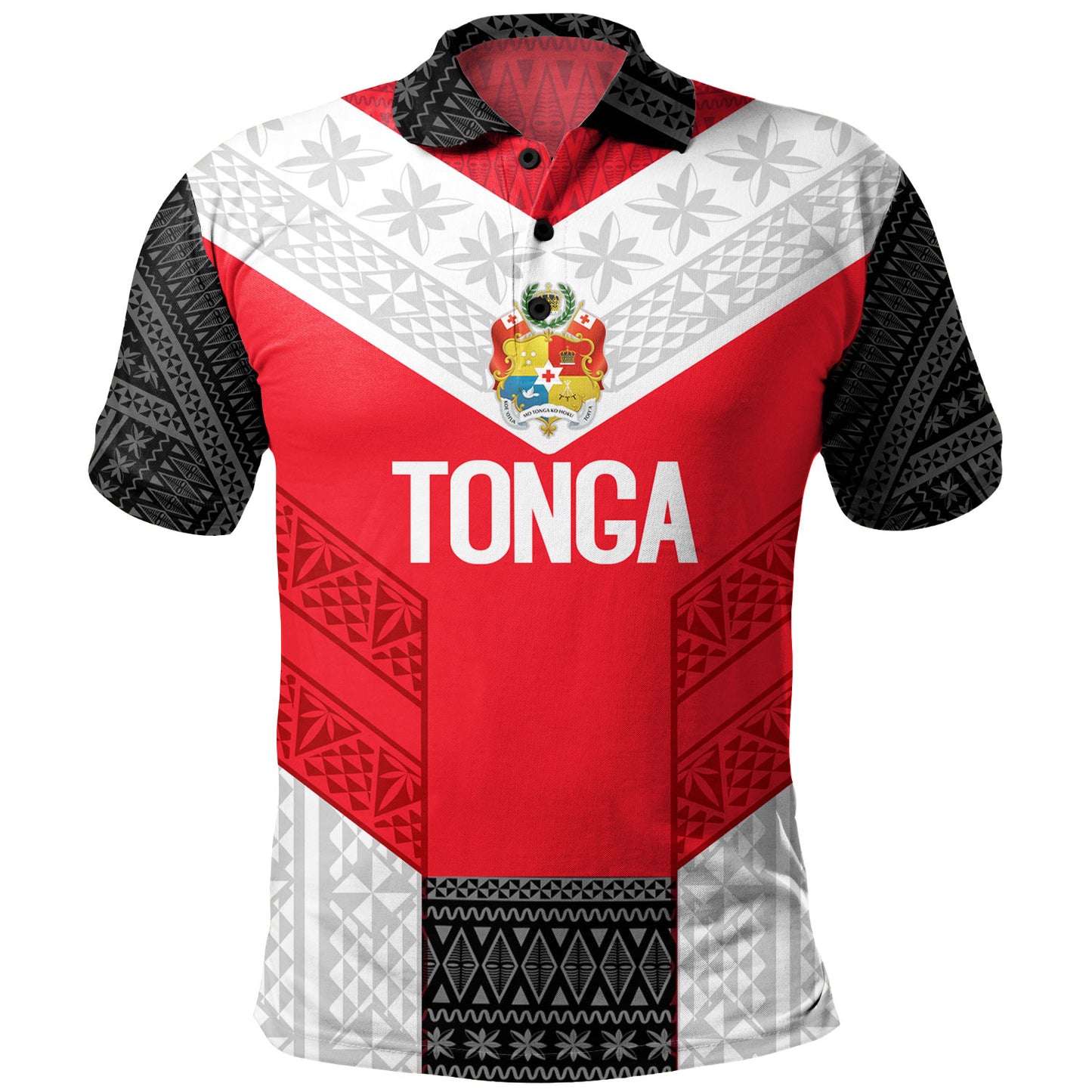 Tonga Custom Personalised Polo Shirt Mate Ma'a Tonga Ngatu Patterns