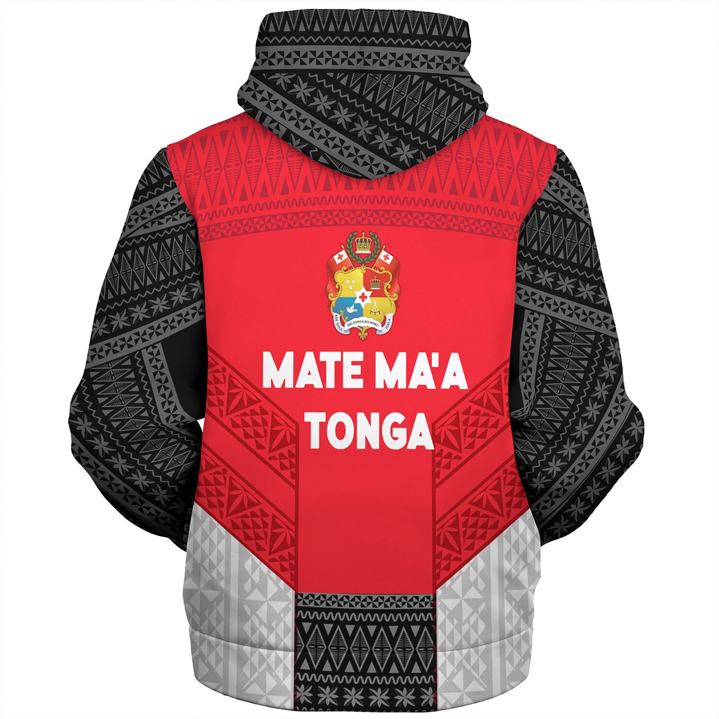 Tonga Custom Personalised Sherpa Hoodie Mate Ma'a Tonga Ngatu Patterns
