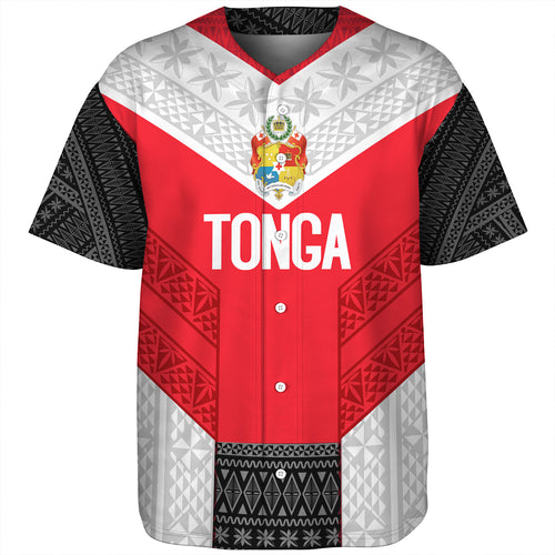 Tonga Custom Personalised Baseball Shirt Mate Ma'a Tonga Ngatu Patterns