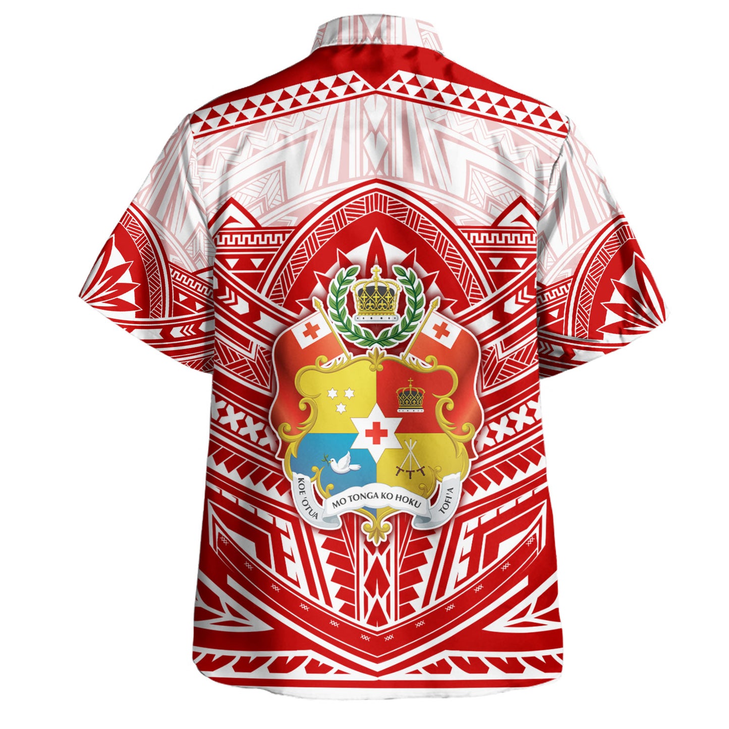 Tonga Hawaiian Shirt Seal Tribal Flag Color Design