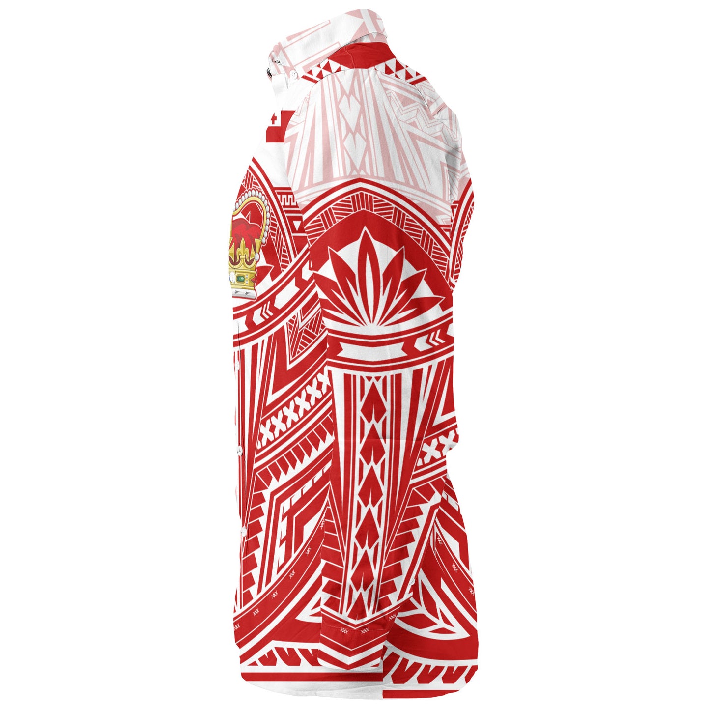 Tonga Long Sleeve Shirt Seal Tribal Flag Color Design