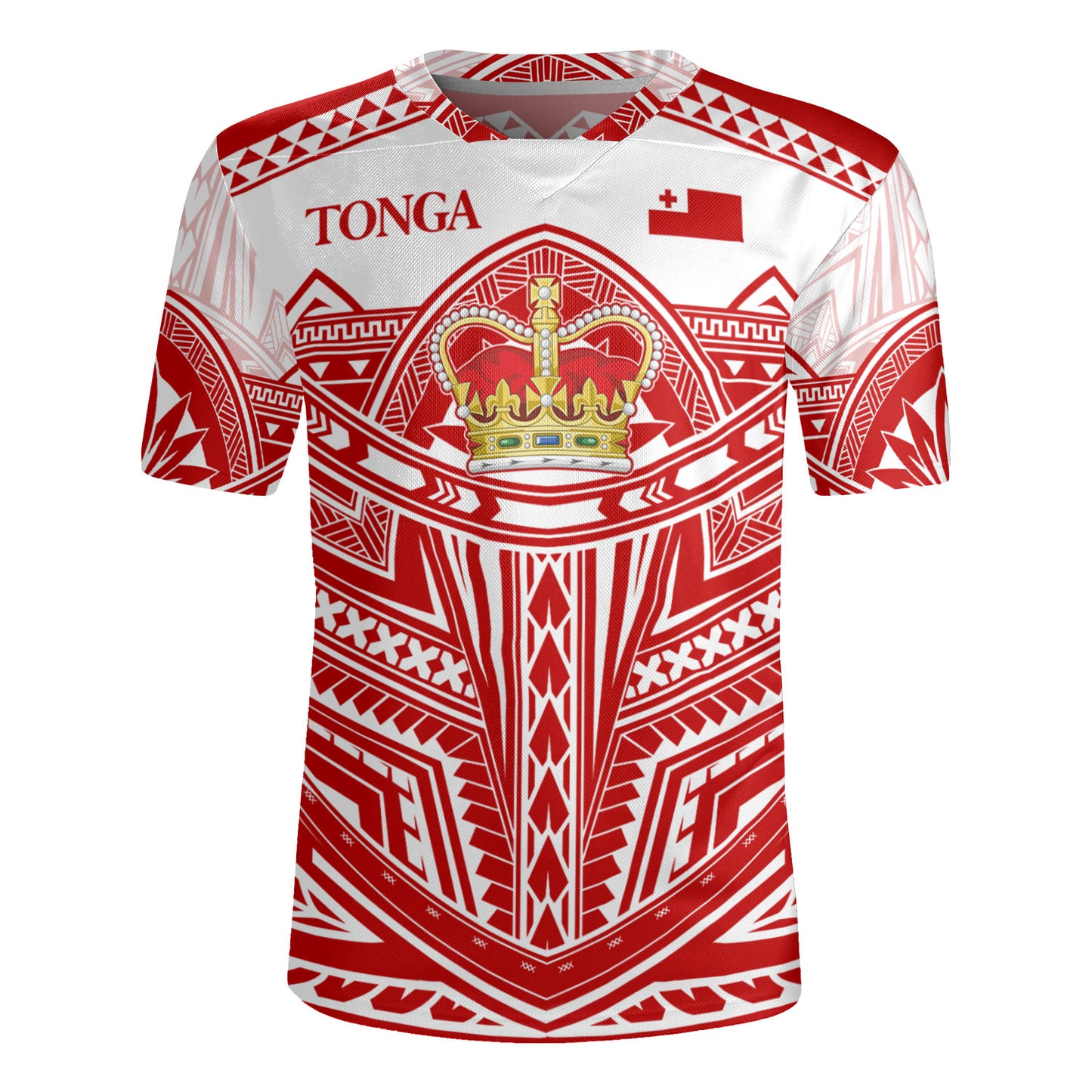 Tonga Rugby Jersey Seal Tribal Flag Color Design