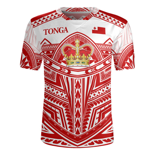 Tonga Rugby Jersey Seal Tribal Flag Color Design