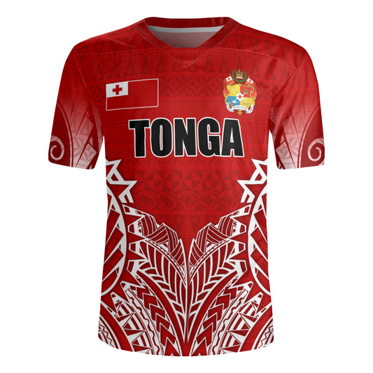 Tonga Custom Personalised Rugby Jersey Seal With Flag Style