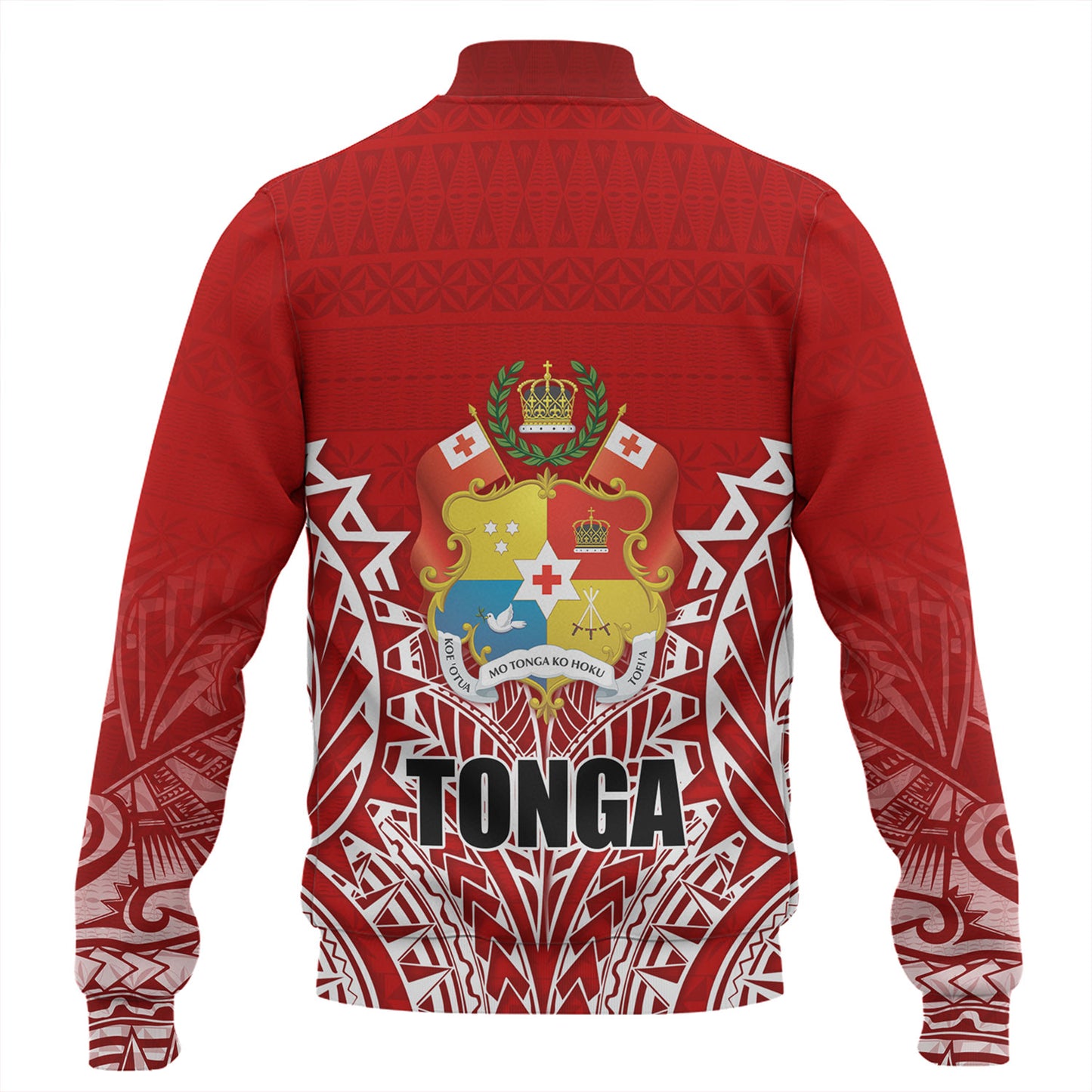 Tonga Custom Personalised Baseball Jacket Seal With Flag Style