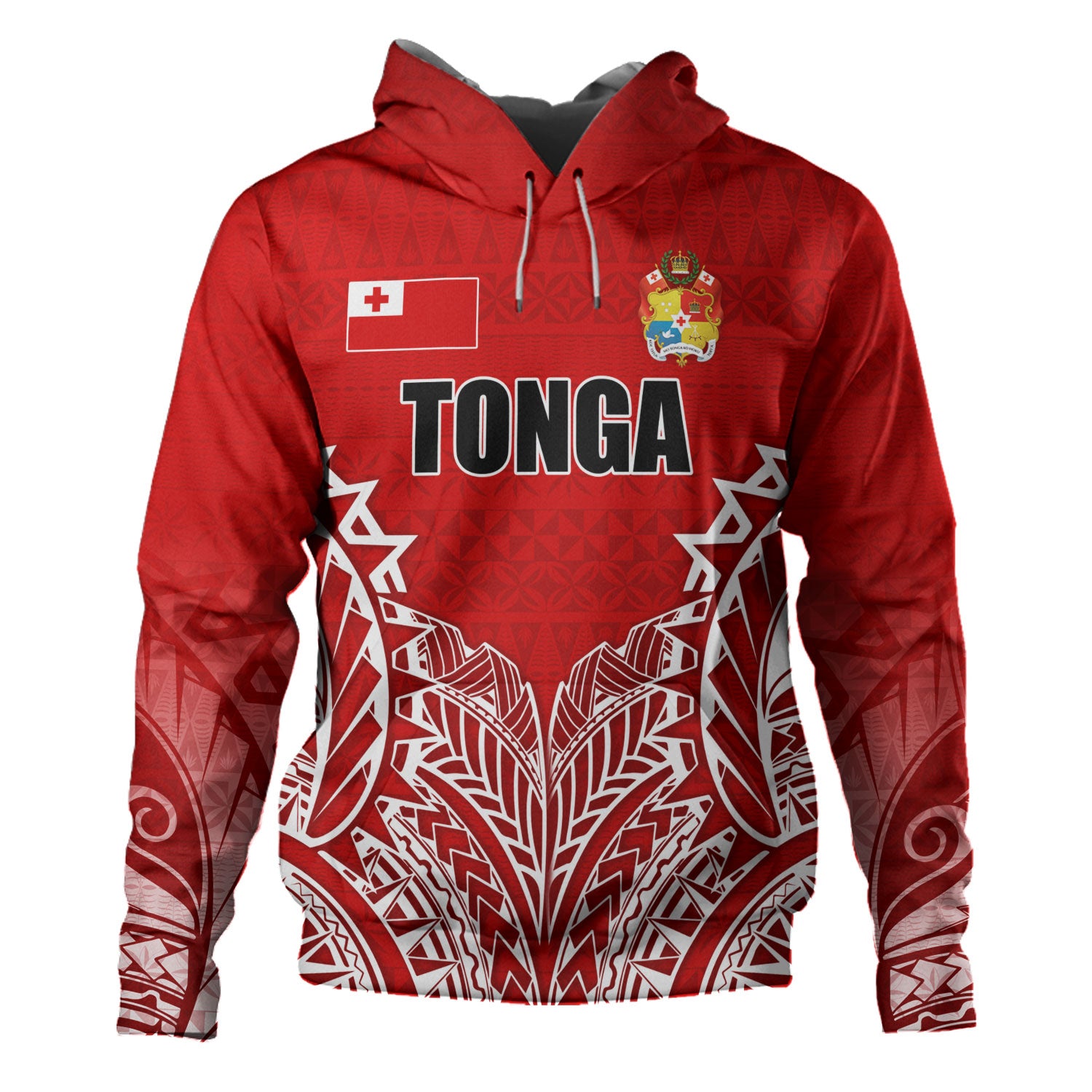 Tonga Custom Personalised Hoodie Seal With Flag Style