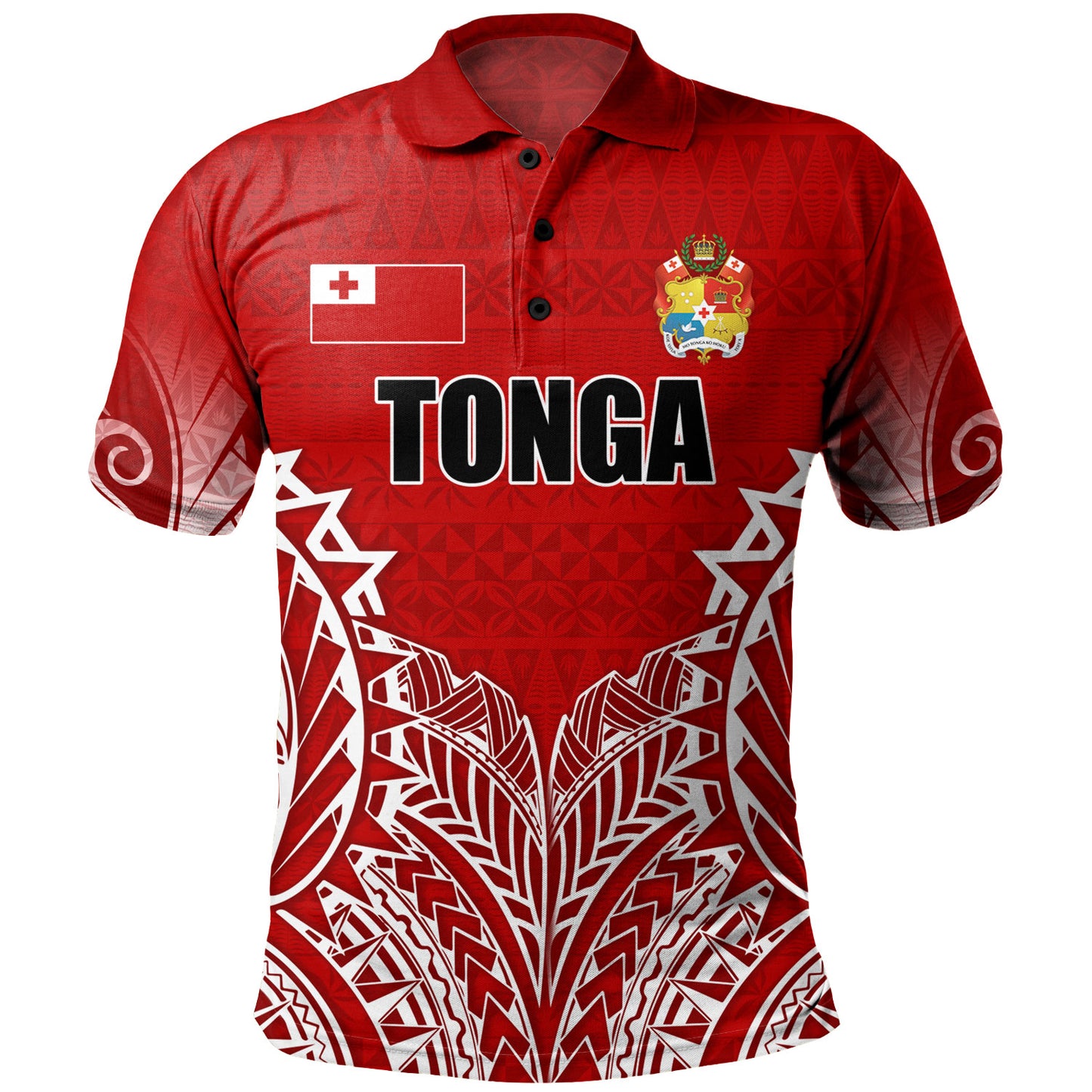 Tonga Custom Personalised Polo Shirt Seal With Flag Style