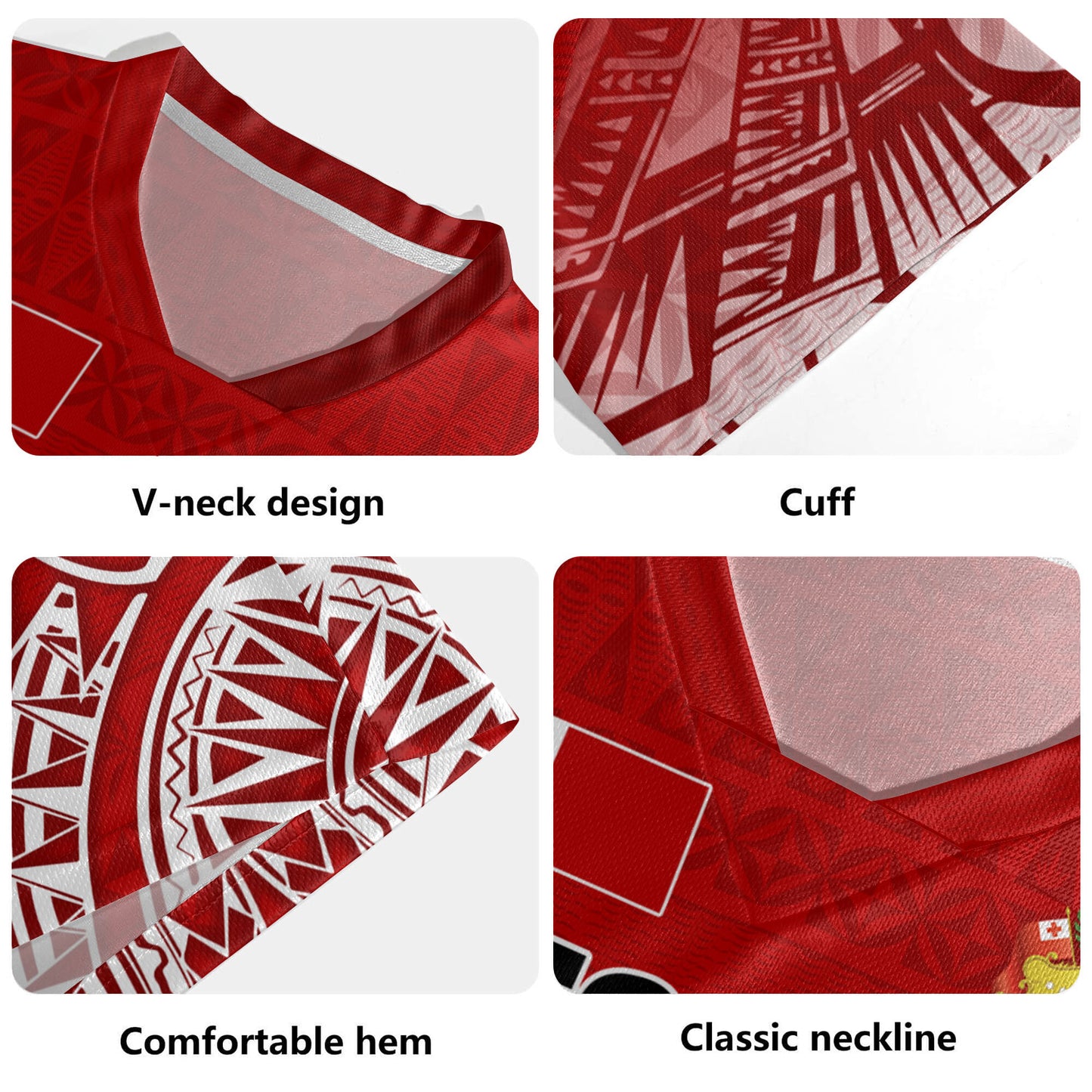 Tonga Custom Personalised Rugby Jersey Seal With Flag Style