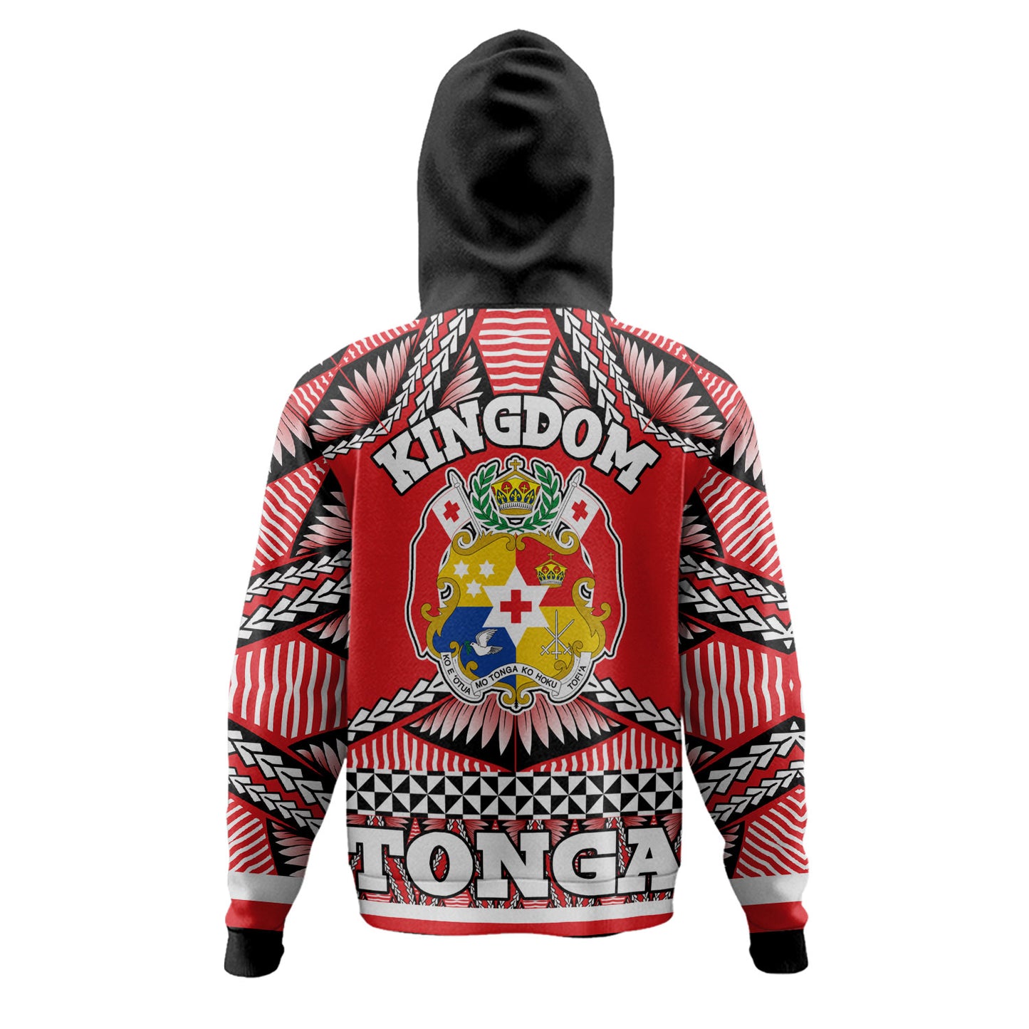 Tonga Hoodie Tonga Kingdom Tongan Ngatu Style