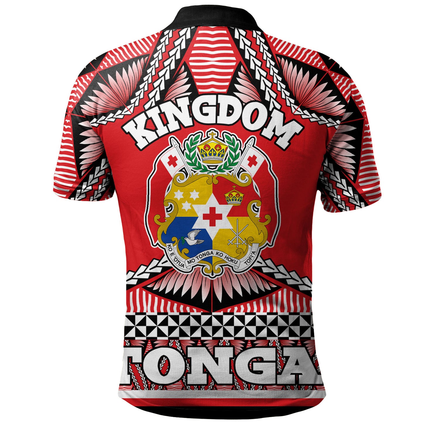 Tonga Polo Shirt Tonga Kingdom Tongan Ngatu Style