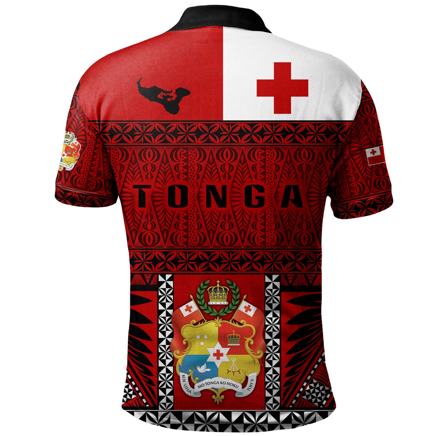 Tonga Custom Personalised Polo Shirt Tonga Ngatu Special Design