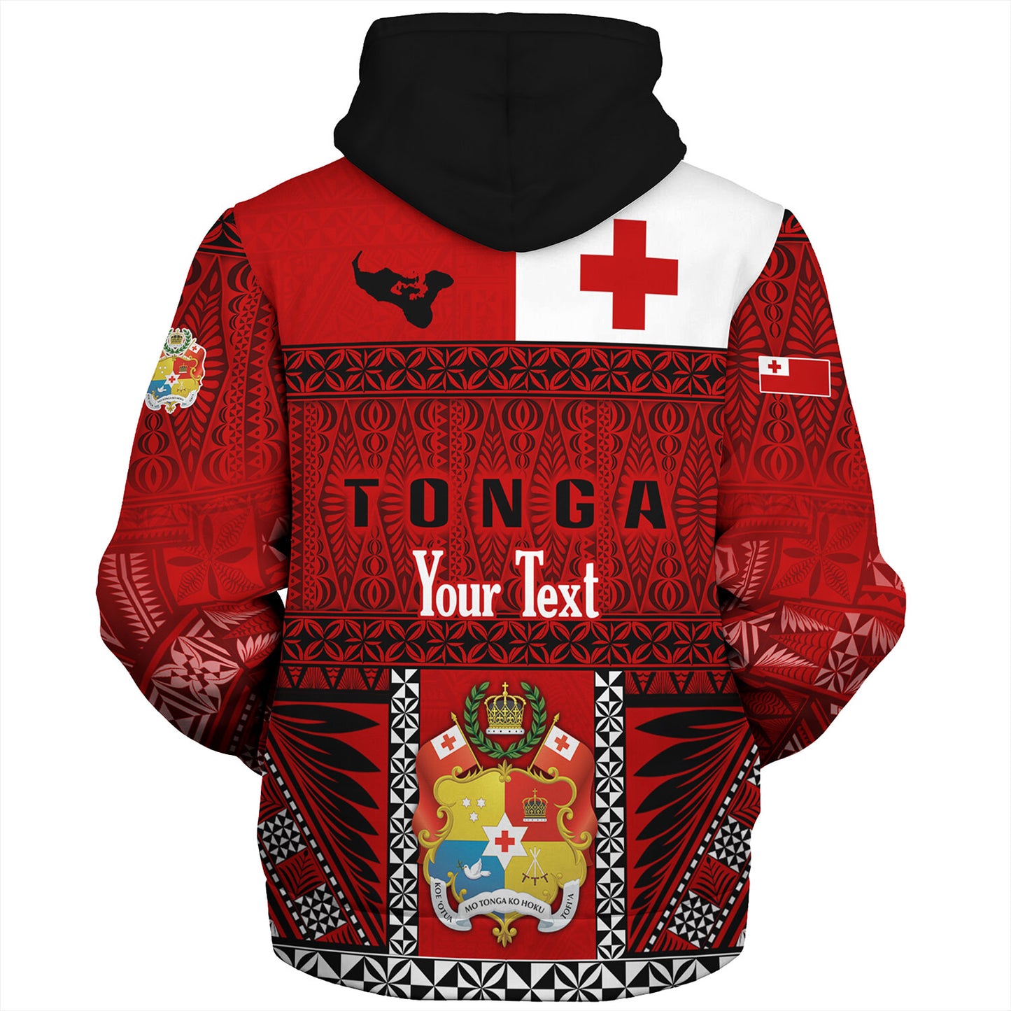 Tonga Custom Personalised Sherpa Hoodie Tonga Ngatu Special Design