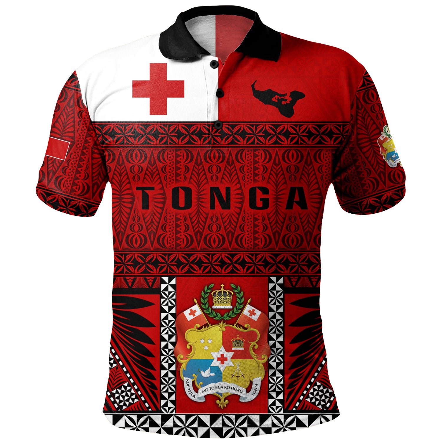 Tonga Custom Personalised Polo Shirt Tonga Ngatu Special Design