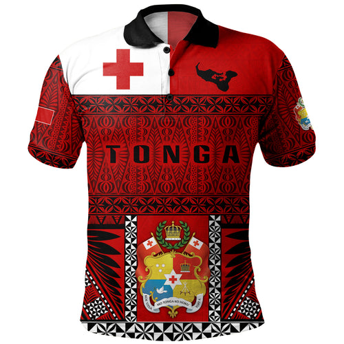 Tonga Custom Personalised Polo Shirt Tonga Ngatu Special Design