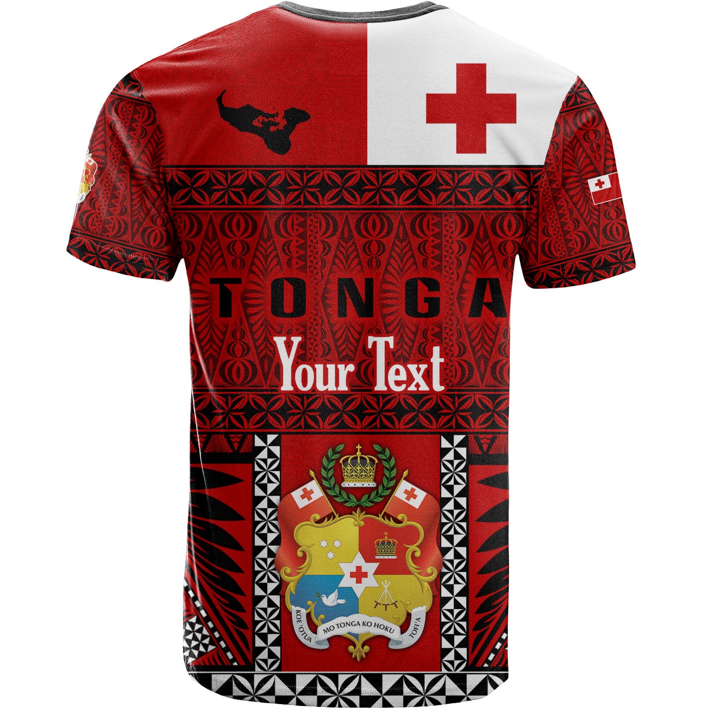 Tonga Custom Personalised T-Shirt Tonga Ngatu Special Design