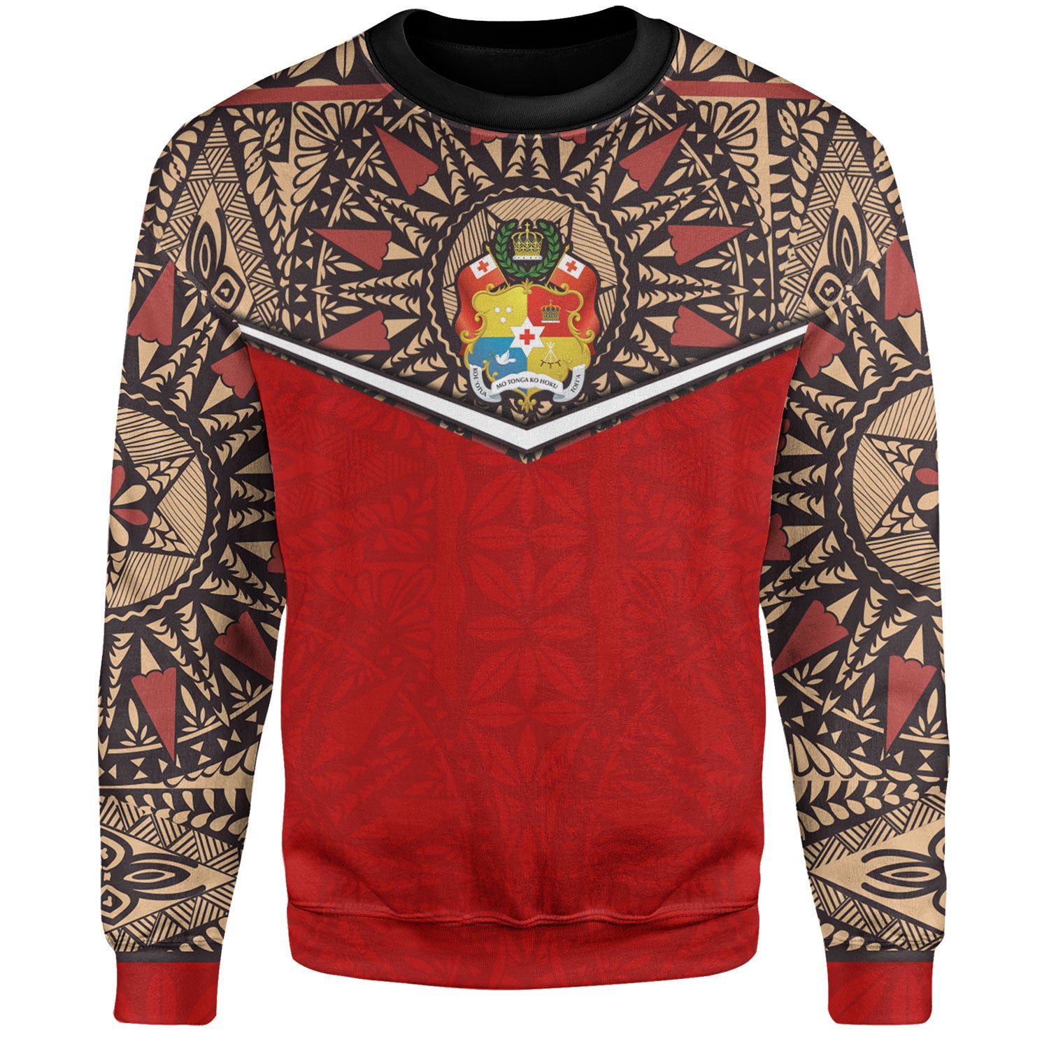 Tonga Sweatshirt Tongan Ngatu Design