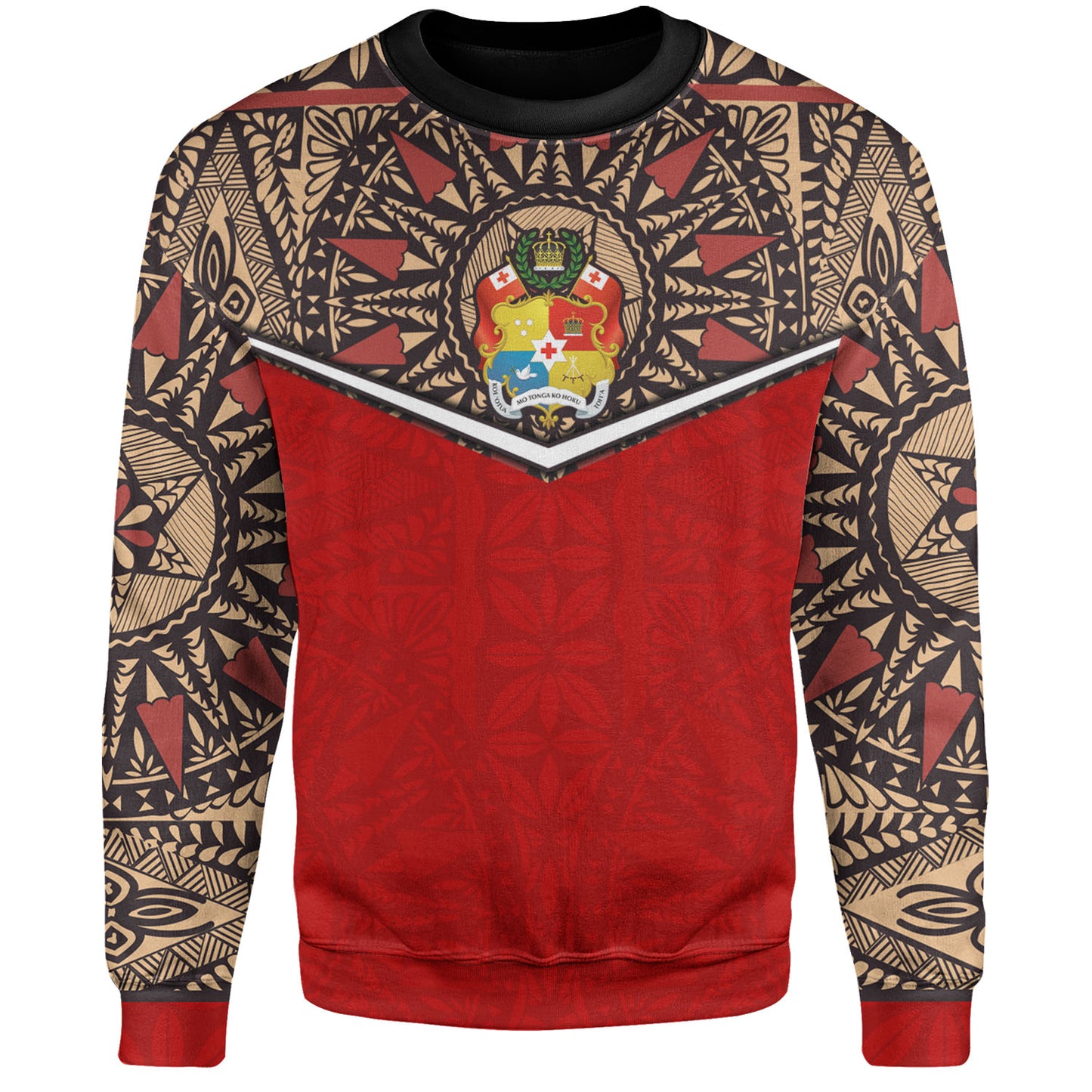 Tonga Sweatshirt Tongan Ngatu Design