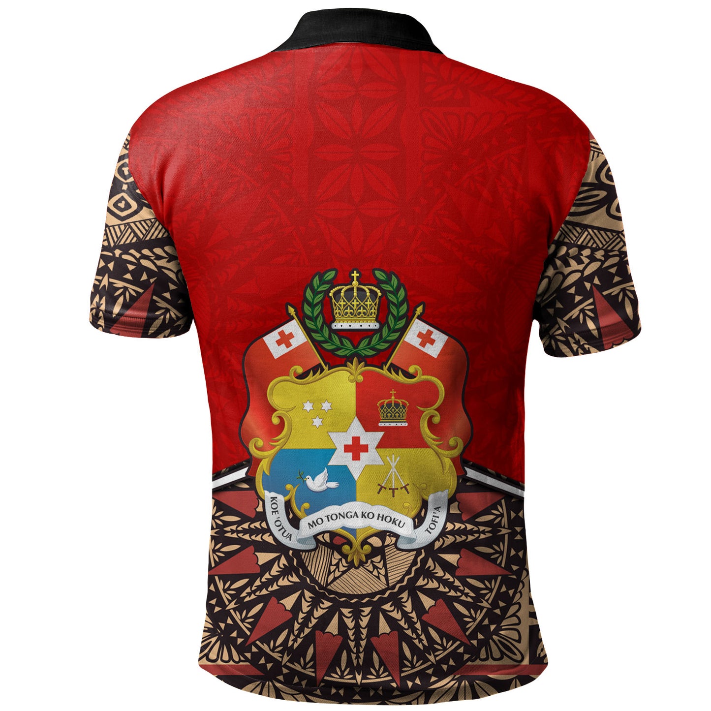 Tonga Polo Shirt Tongan Ngatu Design