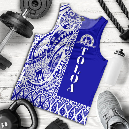 Tonga Custom Personalised Tank Top Tupou College Toloa Simple Ngatu Patterns