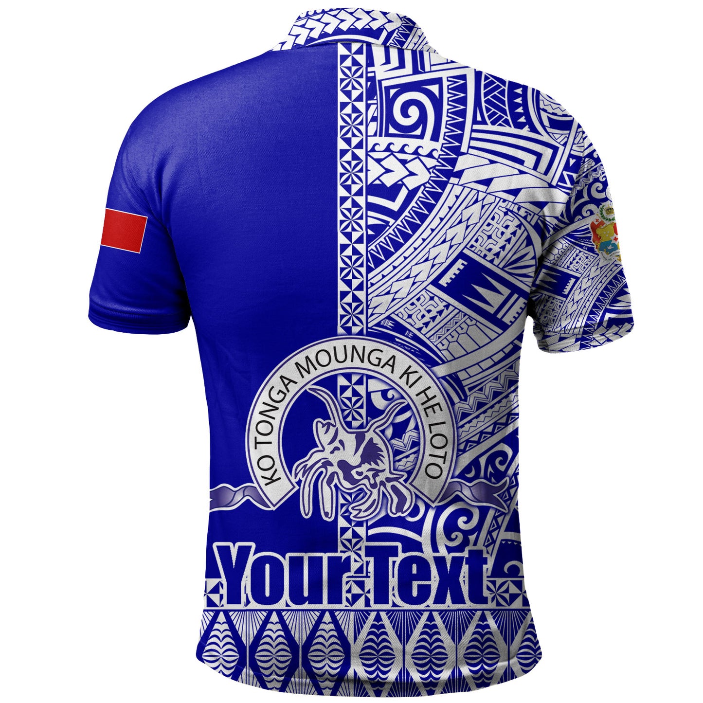 Tonga Custom Personalised Polo Shirt Tupou College Toloa Simple Ngatu Patterns