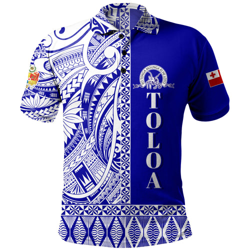 Tonga Custom Personalised Polo Shirt Tupou College Toloa Simple Ngatu Patterns