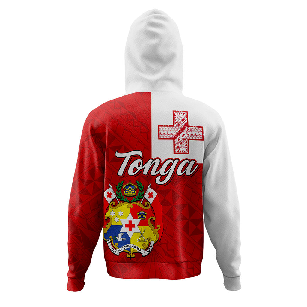 Tonga Hoodie Flag Design With Pattern