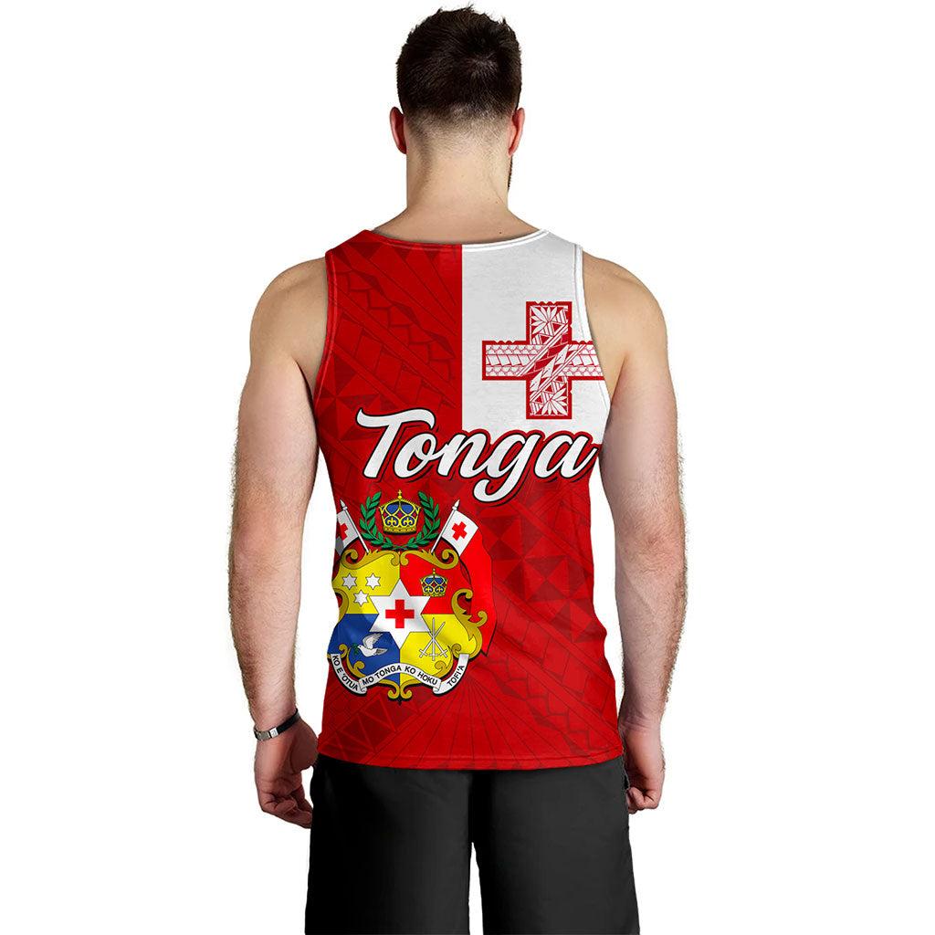 Tonga Tank Top Flag Design With Pattern