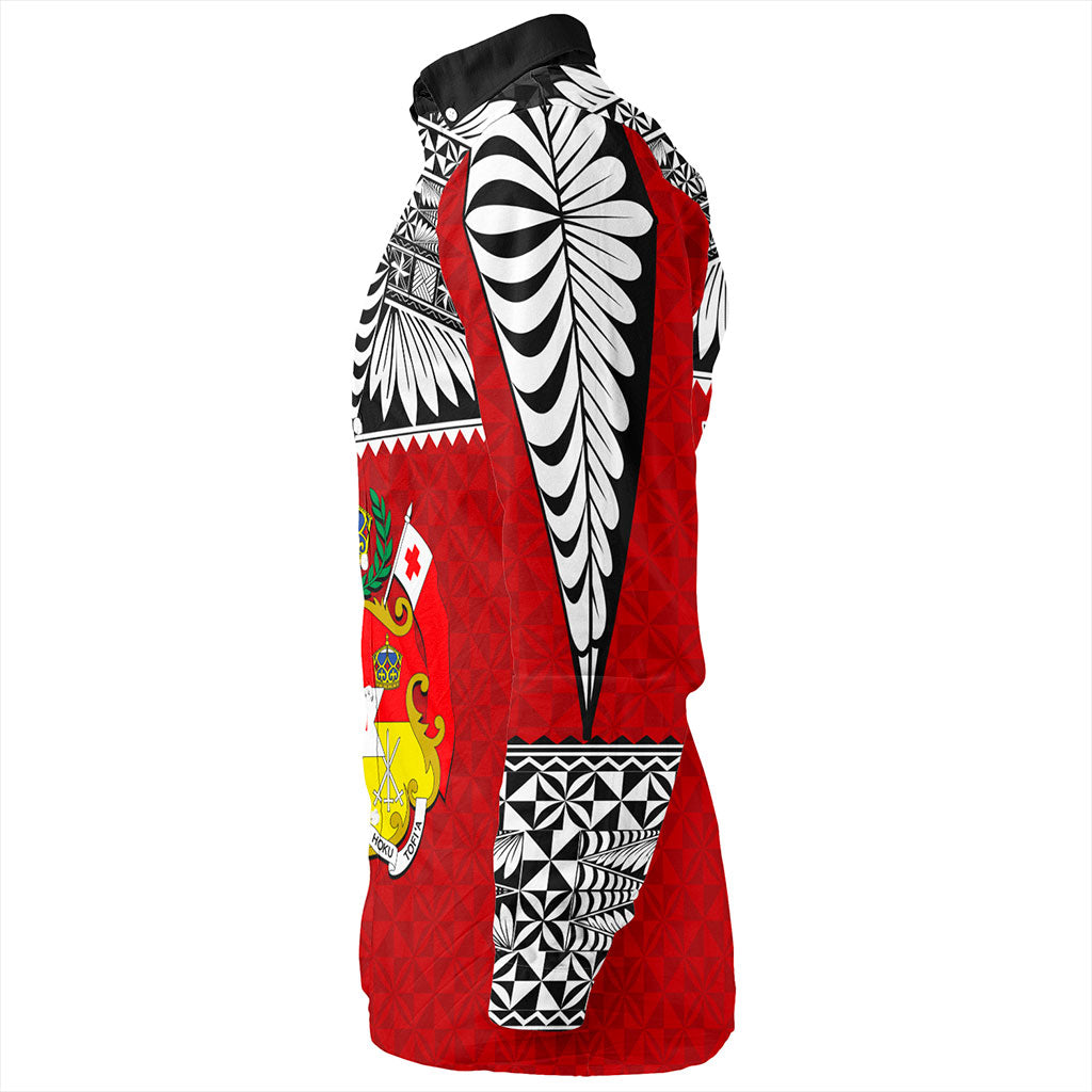 Tonga Long Sleeve Shirt Ngatu Design Tribal New Style