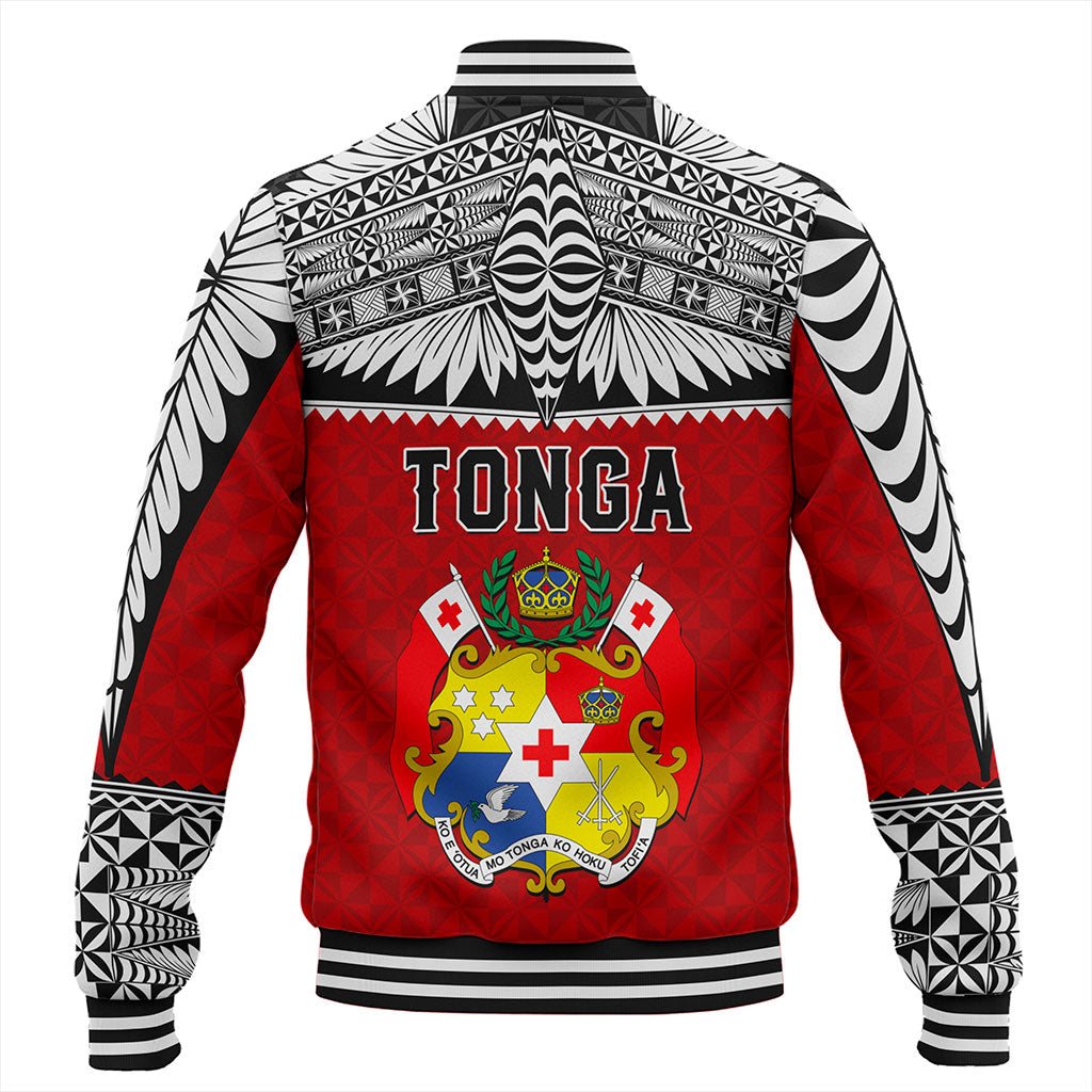 Tonga Baseball Jacket Ngatu Design Tribal New Style
