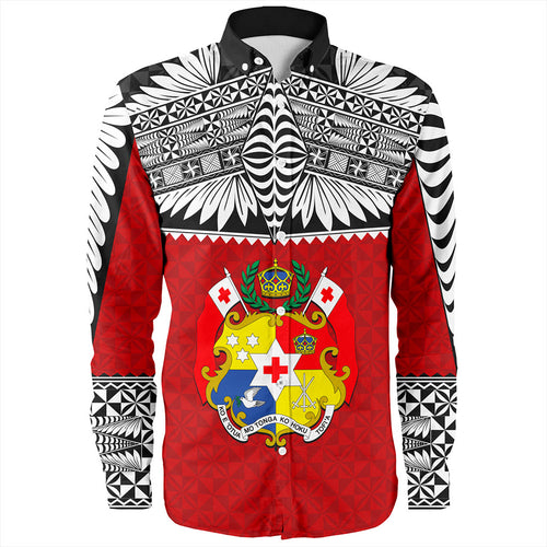 Tonga Long Sleeve Shirt Ngatu Design Tribal New Style